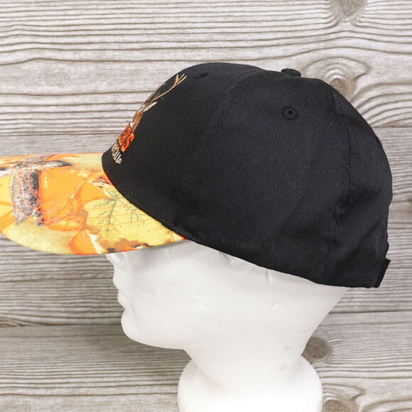 BUCK HUNTERS ANSWER THE CALL BLACK CAMO BASEBALL HAT CAP - Picture 3 of 7